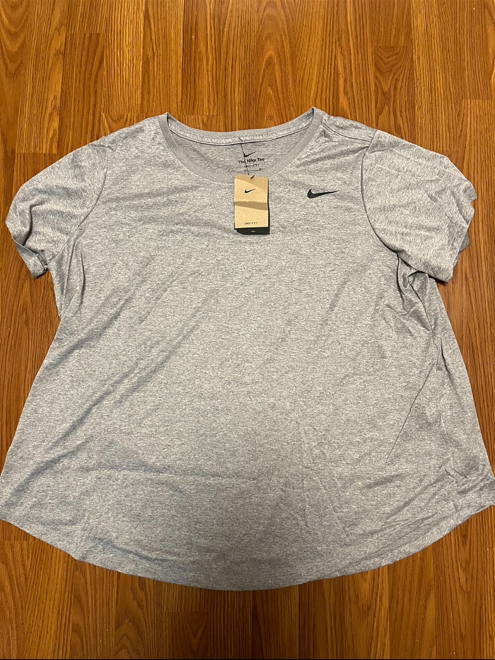 Nike Light Gray Heather Short Sleeve Performance Tee